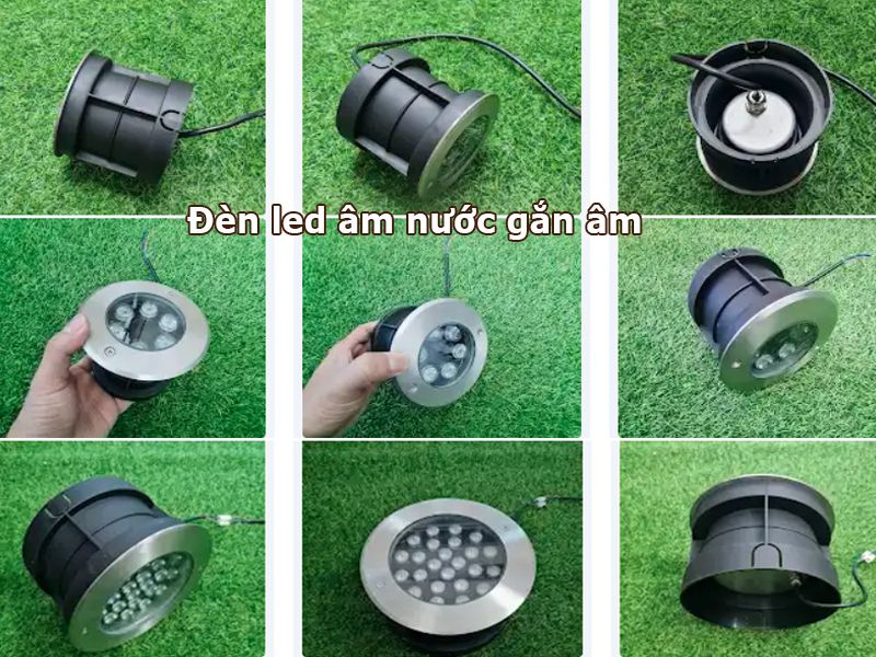 Đèn led âm nước gắn âm