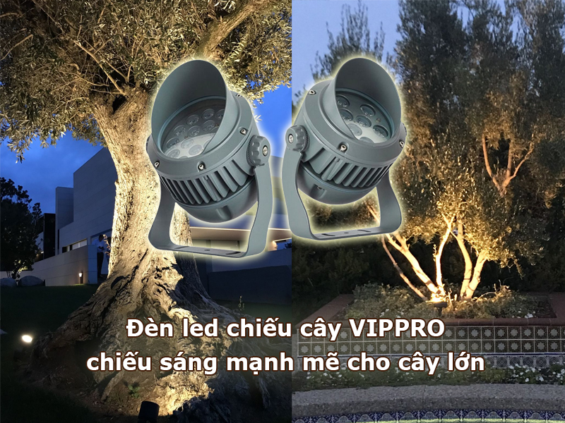 Đèn led chiếu cây Vippro chiếu sáng mạnh mẽ cho cây lớn
