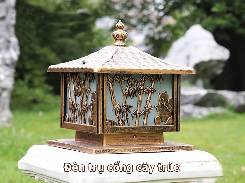 Đèn trụ cổng cây trúc