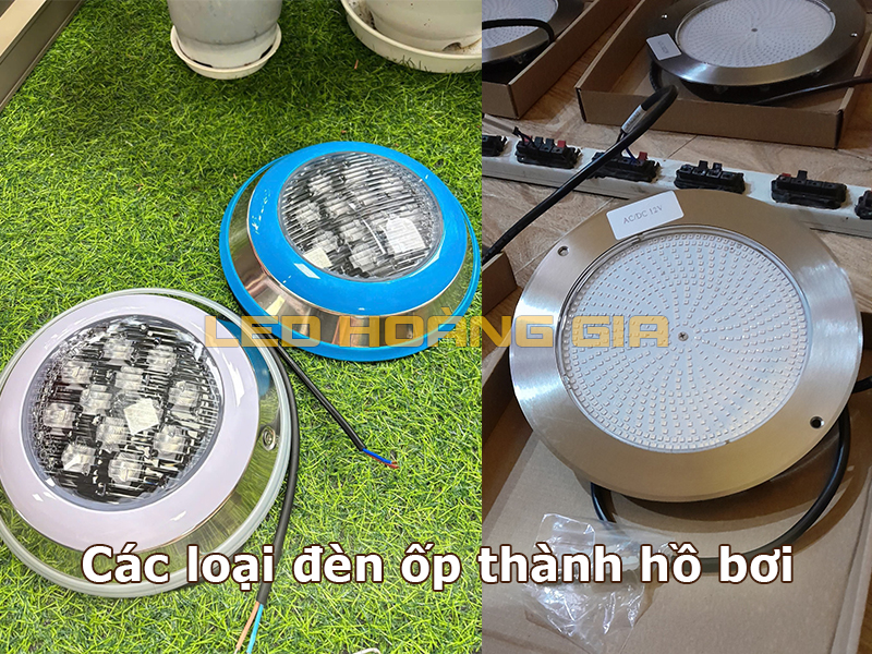 Các loại đèn led ốp thành hồ bơi