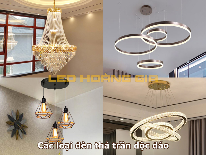 Các loại đèn thả trần độc đáo