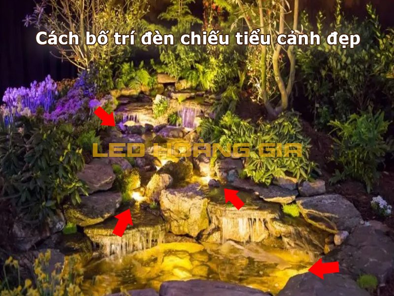 Cách bố trí đèn tiểu cảnh đẹp