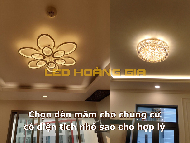 Chọn đèn mâm cho chung cư diện tích nhỏ sao cho hợp lý