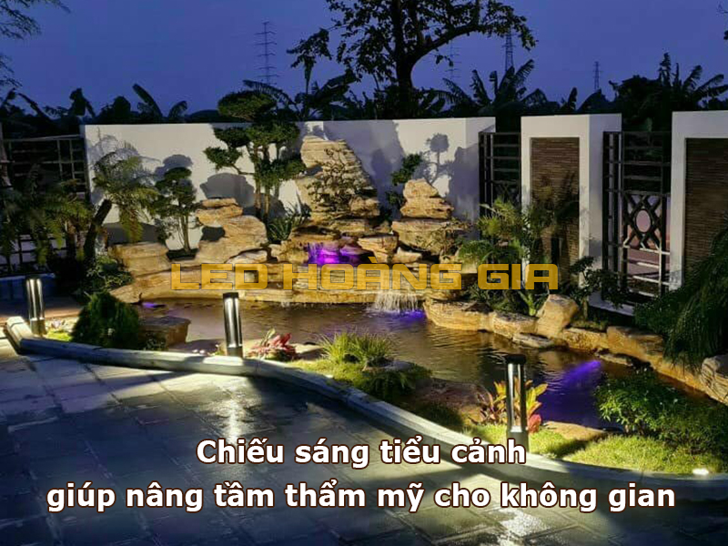 Chiếu sáng tiểu cảnh giúp nâng tầm thẩm mỹ cho không gian