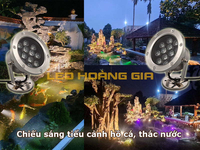 Chiếu sáng tiếu cảnh thác nước
