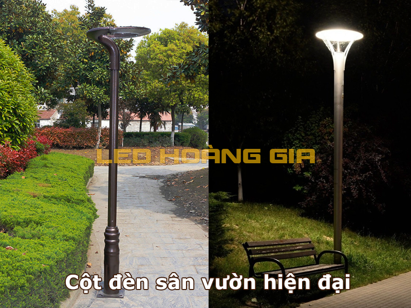 Cột đèn sân vườn hiện đại