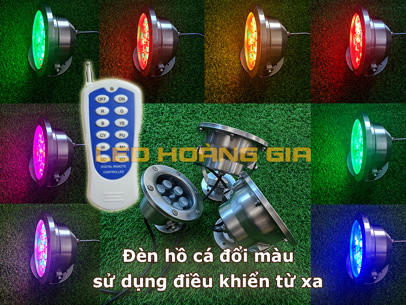 Đèn hồ cá đổi màu sử dụng điều khiển từ xa