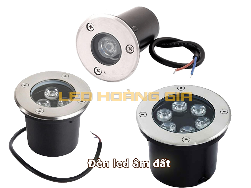 Đèn led âm đất chiếu cây
