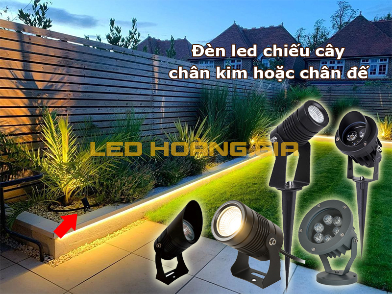 Đèn led chiếu cây là sản phẩm phổ biến nhất