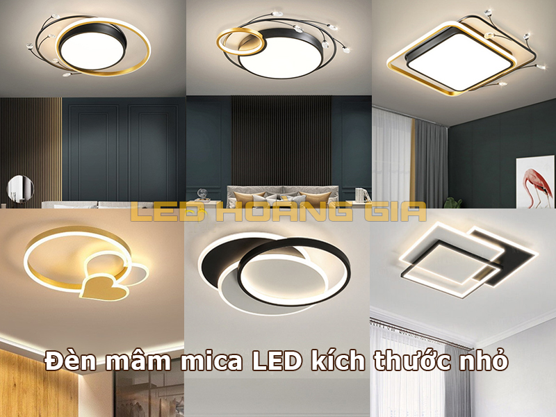 Đèn mâm mica led kích thước nhỏ