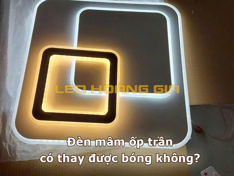 Đèn mâm ốp trần có thay bóng được không?