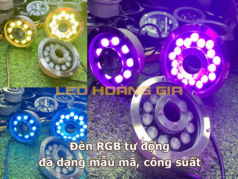 Đèn RGB tự động đa dạng mẫu mã, coogn suất
