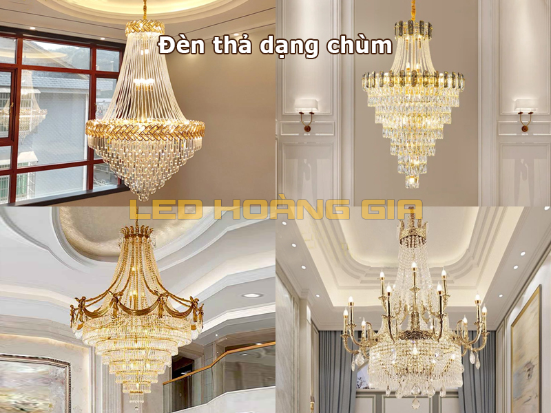 Các mẫu đèn thả dạng chùm