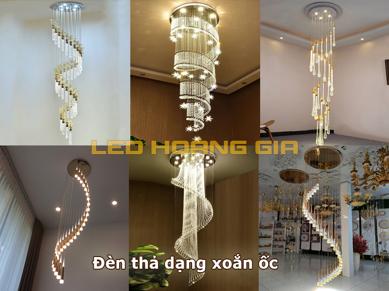 Các mẫu đèn thả xoắn ốc