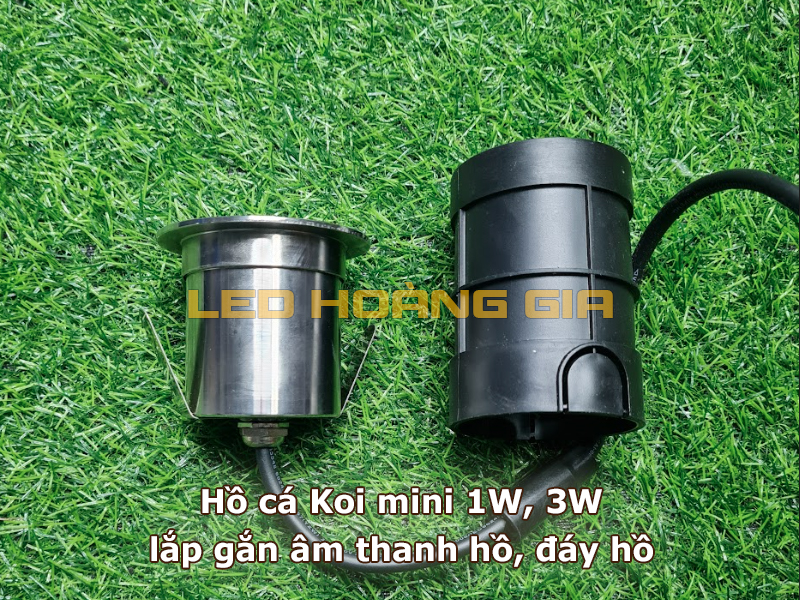 Đèn led âm nước gắn âm 1W, 3W