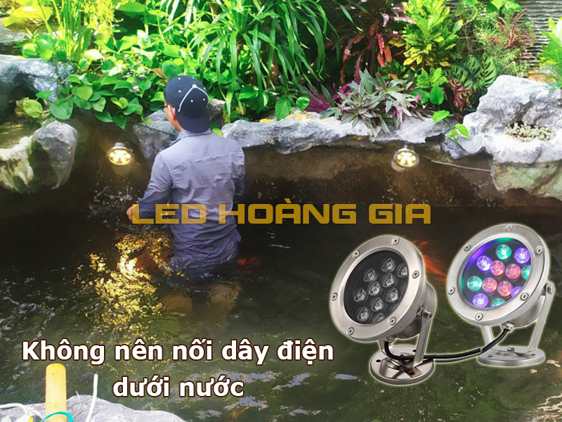 Không nên nối dây điện dưới nước