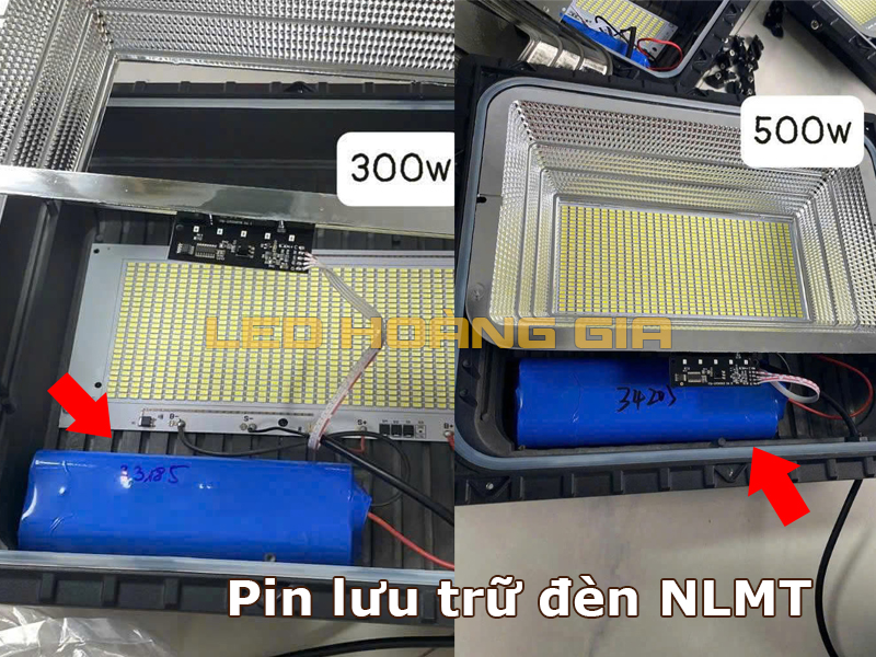 Pin lưu trữ đèn NLMT
