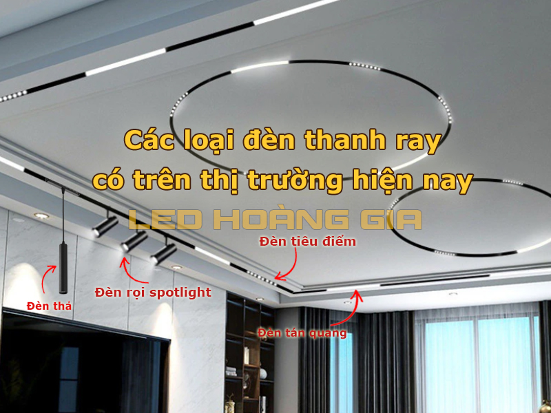 Các loại đèn thanh ray hiện có