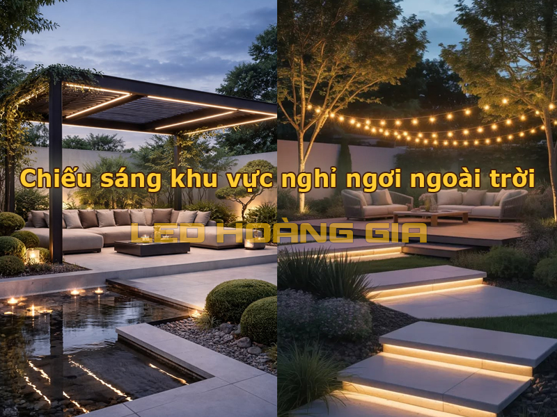 Chiếu sáng khu vực nghỉ ngơi ngoài trời
