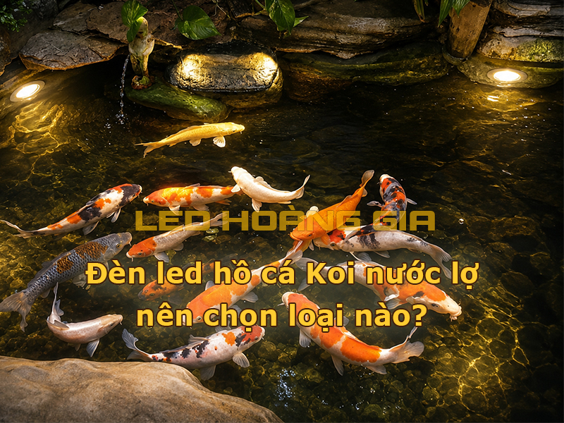 Đèn led hồ cá Koi nước lợ nên chọn loại nào