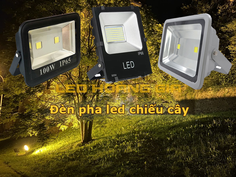 Đèn pha led chiếu cây