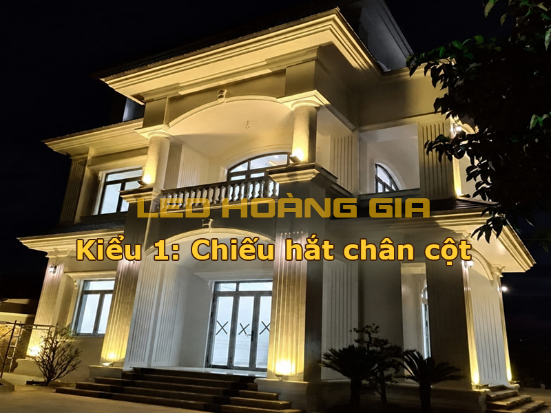 Kiểu 1: Chiếu hắt chân cột