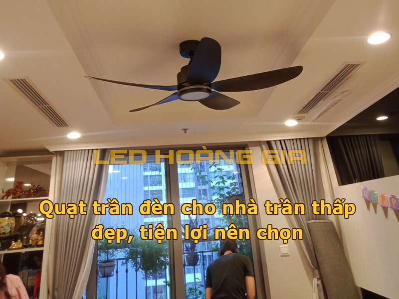 20+ Mẫu quạt trần đèn cho nhà trần thấp