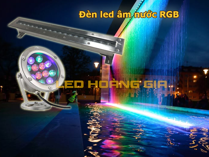 Thác nước lắp đèn RGB đổi màu
