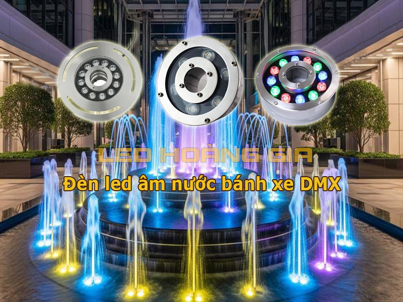 Đèn led âm nước bánh xe DMX