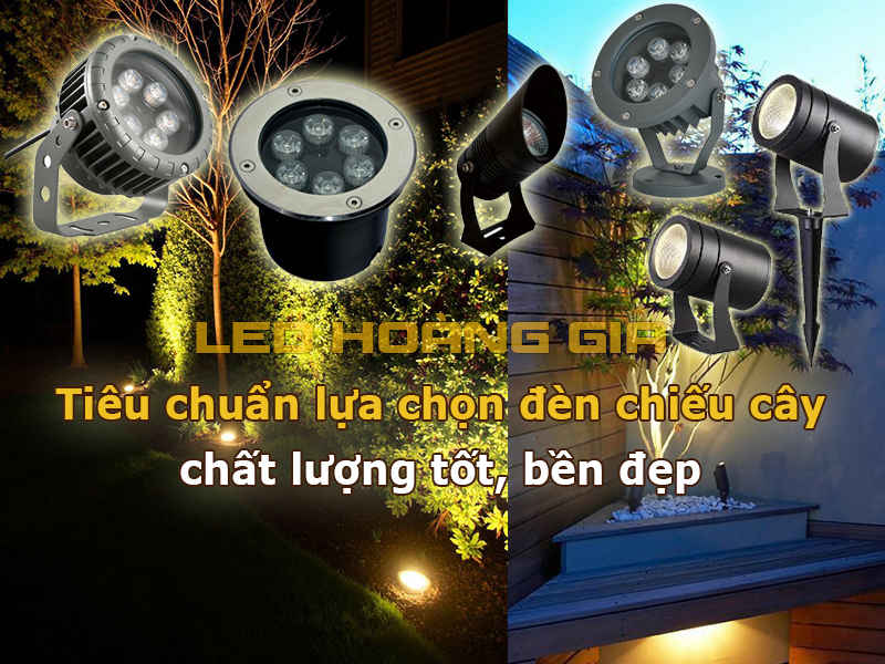 Tiêu chuẩn lựa chọn đèn chiếu cây chất lượng tốt, bền đẹp
