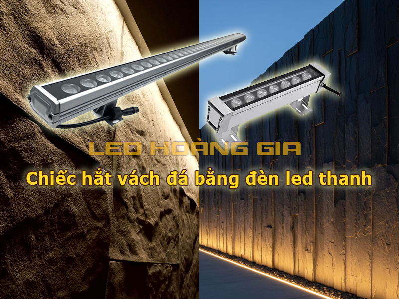 Chiếu sáng vách đá bằng đèn LED thanh