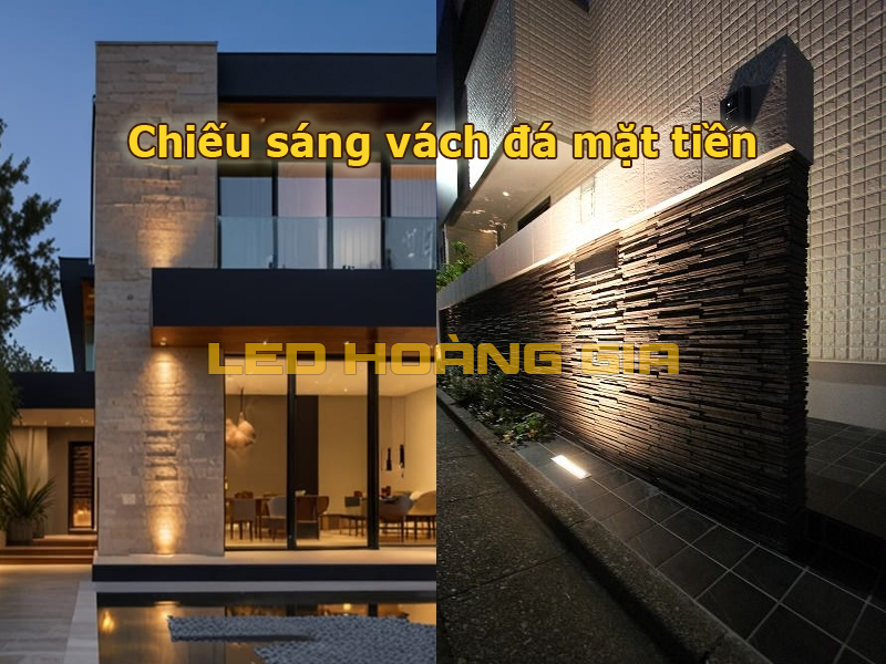 Chiếu sáng vách đá mặt tiền