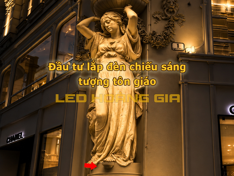 Nên đầu tư đèn chiếu sáng tượng tôn giáo