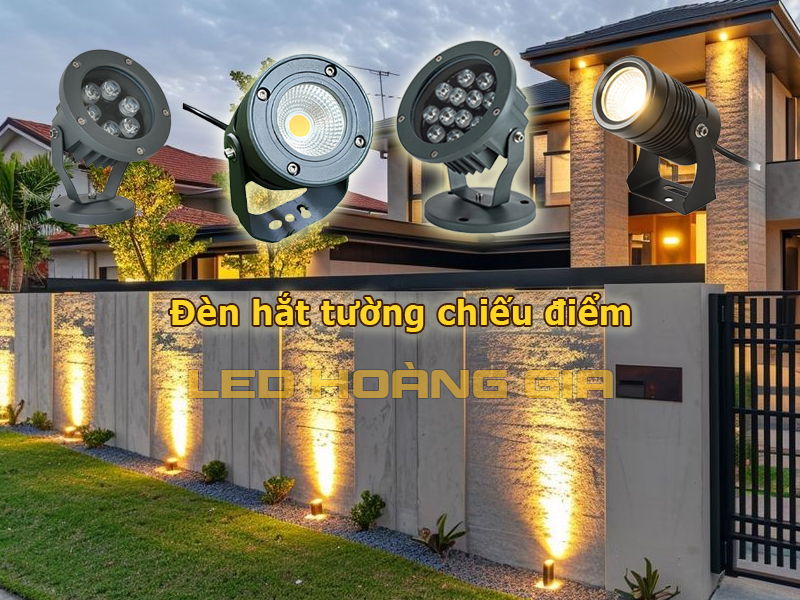 Đèn led hắt tường chiếu điểm