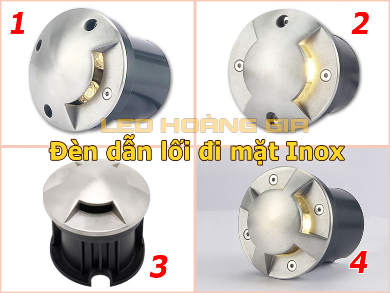 Đèn led âm đất dẫn lối Inox