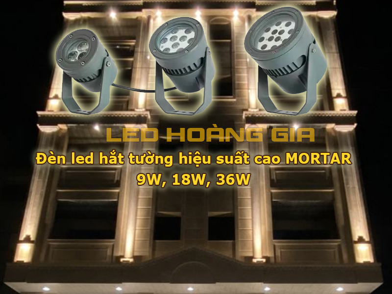 Đèn led hắt tường MORTAR hiệu suất cao