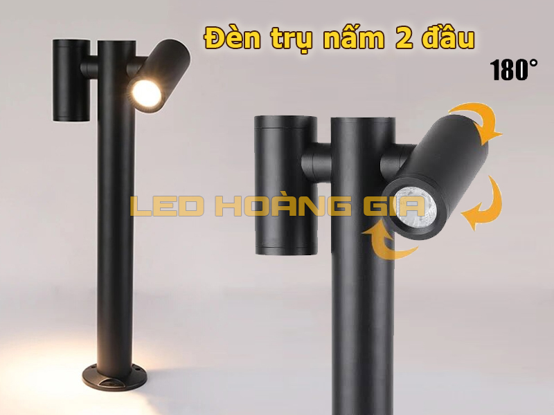 Đèn trụ nấm 2 đầu