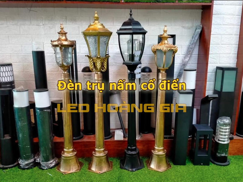 Đèn trụ nấm cổ điển
