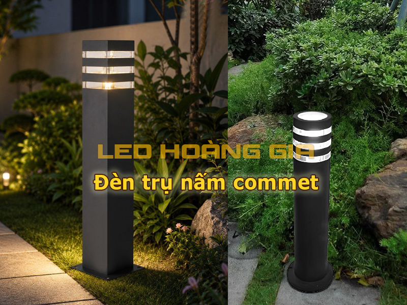 Đèn trụ nấm commet tròn vuông