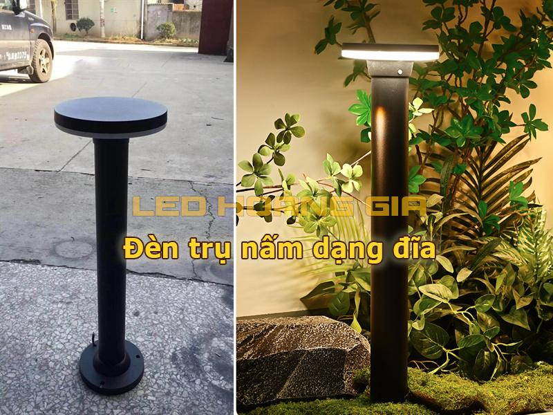 Đèn trụ nấm dạng đĩa