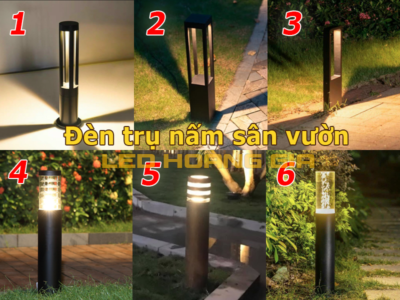 Các mẫu đèn trụ cấm sân vườn