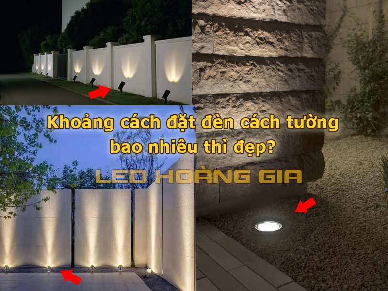 Khoảng cách đặt đèn cách tường bao nhiêu thì đẹp?