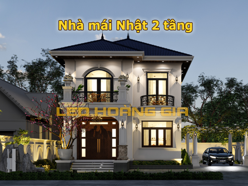 Nhà mái Nhật 2 tầng