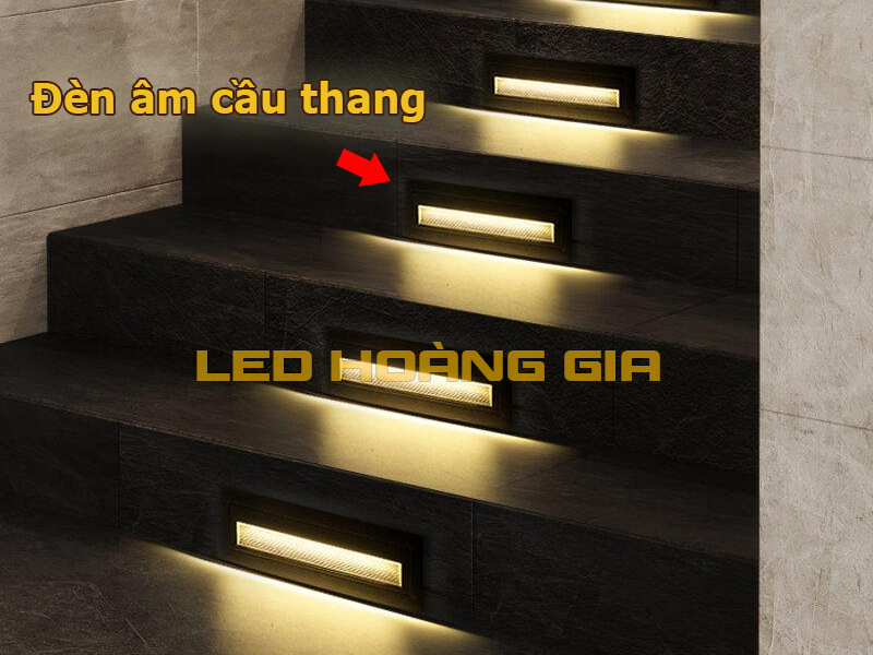 Đèn âm bậc cầu thang