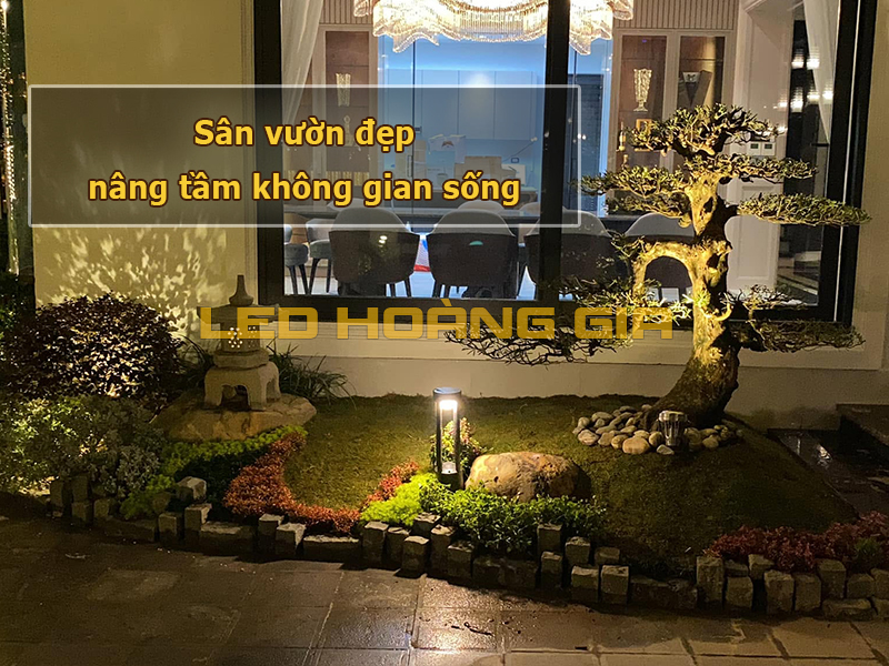 Chiếu sáng sân trước nhà giúp nâng tầm không gian sống