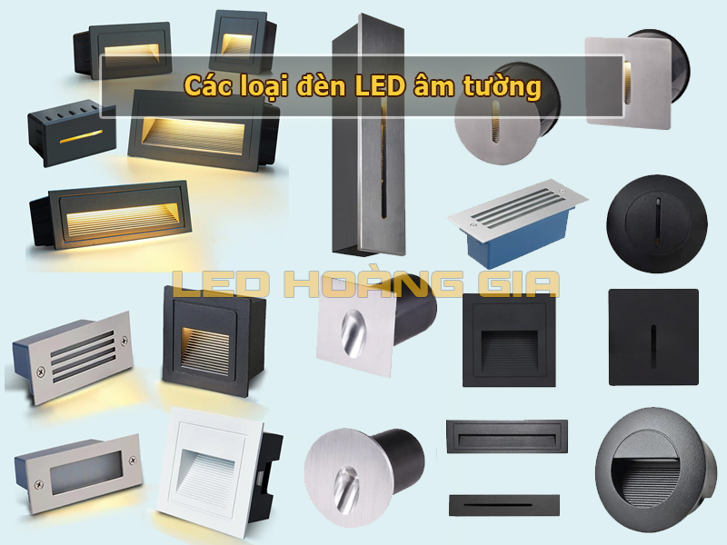 Các loại đèn âm tường