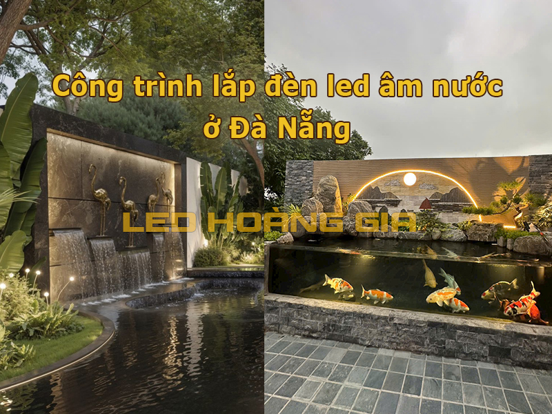 Công trình lắp đèn led âm nước tại Đà Nẵng