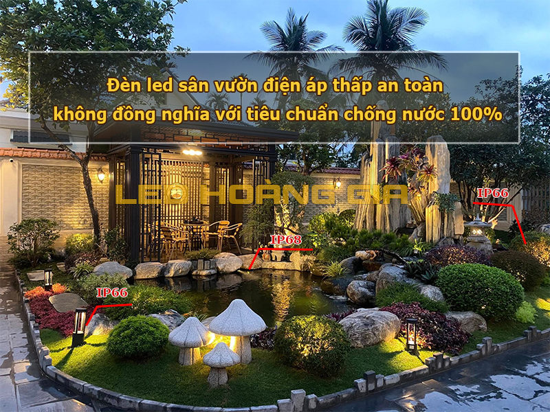 Đèn điện áp thấp an toàn không đồng nghĩa với tiêu chuẩn chống nước