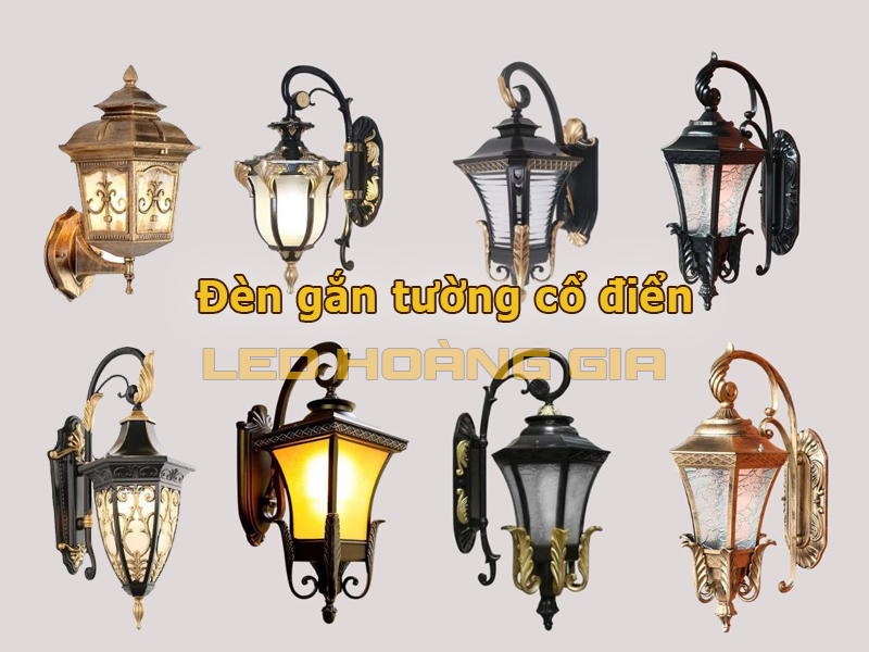 Đèn led gắn tường cổ điển