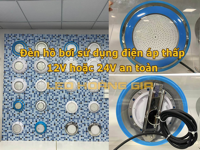 Đèn hồ bơi sử dụng điện áp thấp an toàn